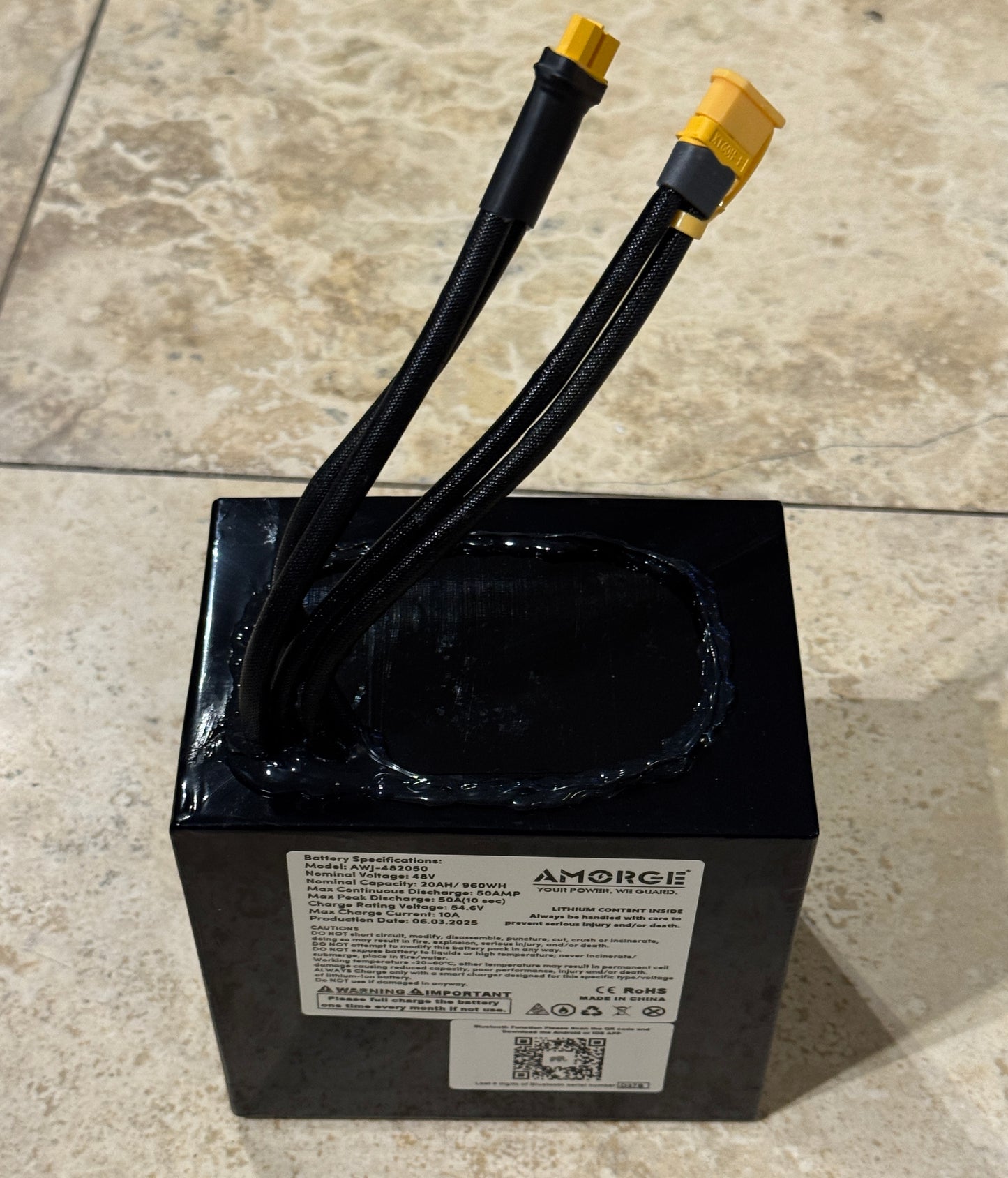 Amorge Battery 48v 20Ah 50A (10sec) High Capacity