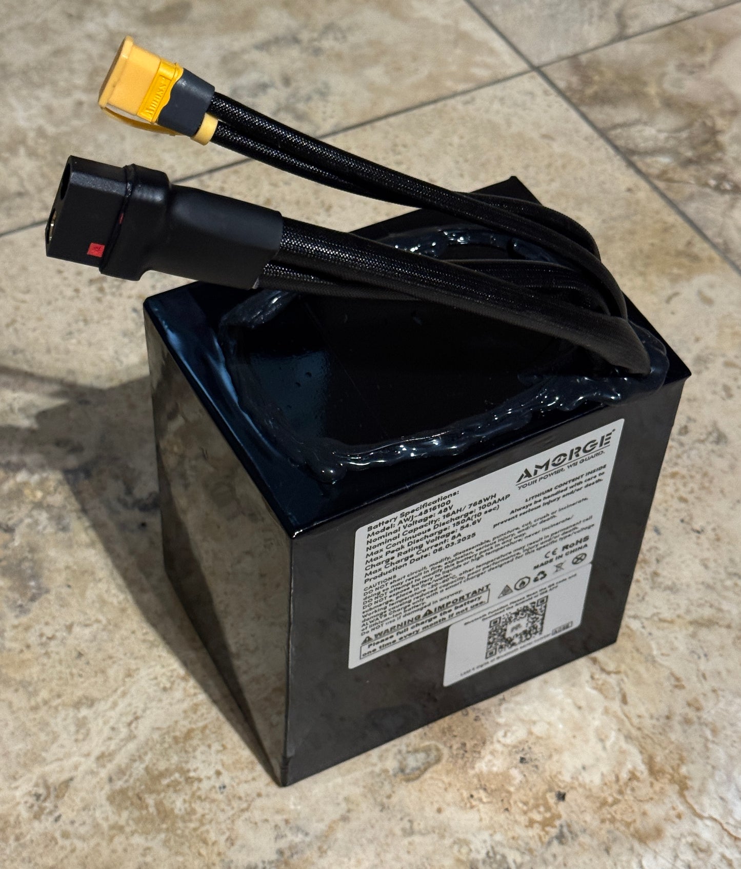 Amorge Battery 48v 16Ah 150A (10sec) High Power
