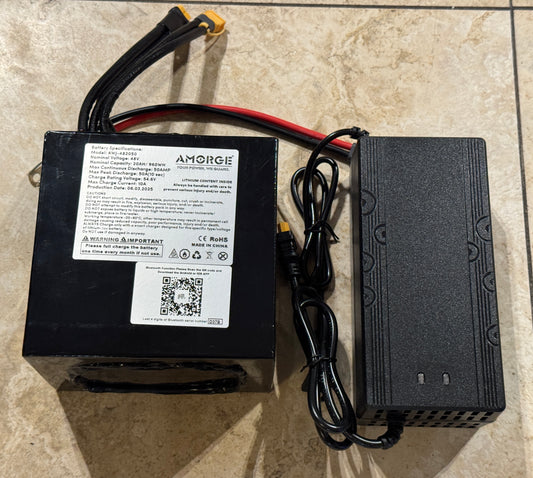 Amorge Battery 48v 20Ah 50A (10sec) High Capacity
