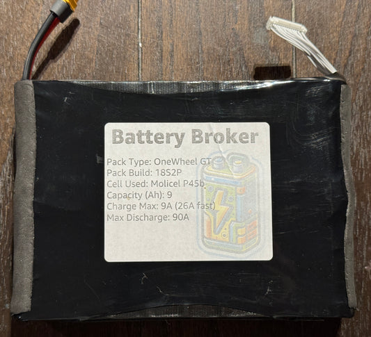 OneWheel GT 18S2P Drop-in Battery Pack