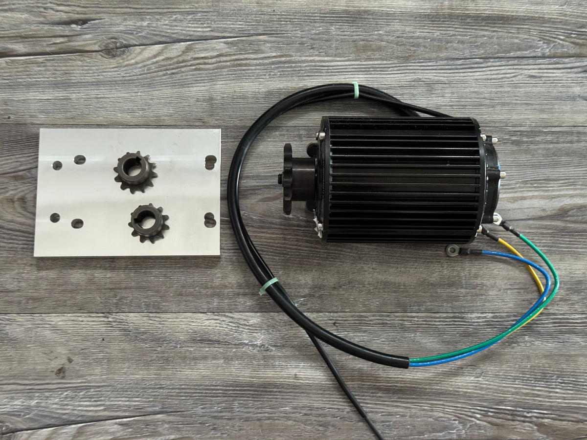QS90 Motor and Mounting Plate